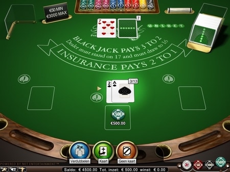 high limit blackjack screenshot
