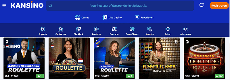 kansino live casino betrouwbaar